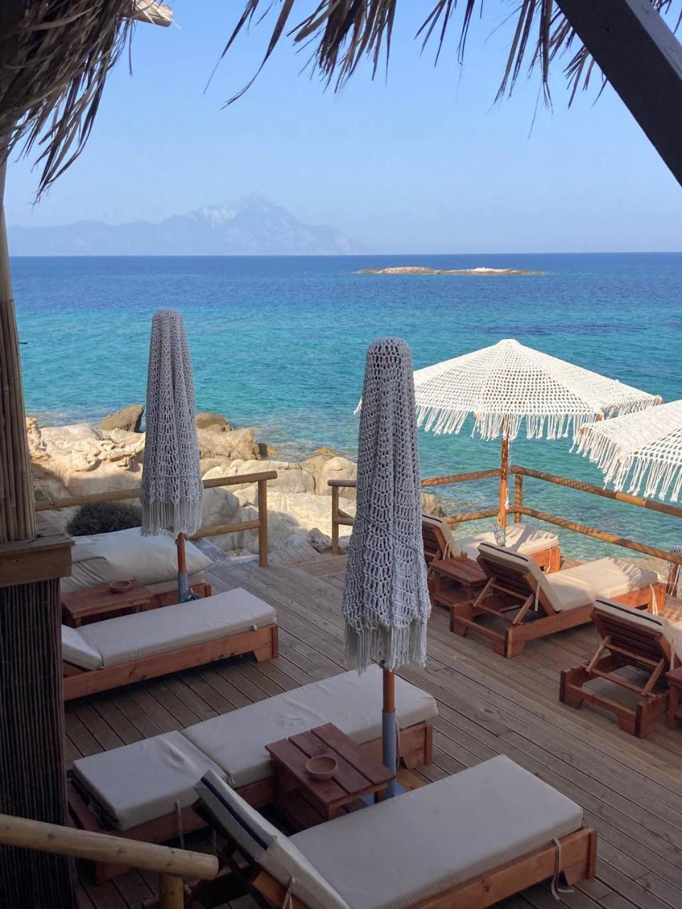 Villa Ulyana Kriaritsi - Athos Sea View & Spa エクステリア 写真